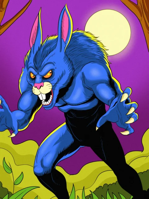 Alternative view of Wererabbit Art Gallery Archival Print from Ward TCG