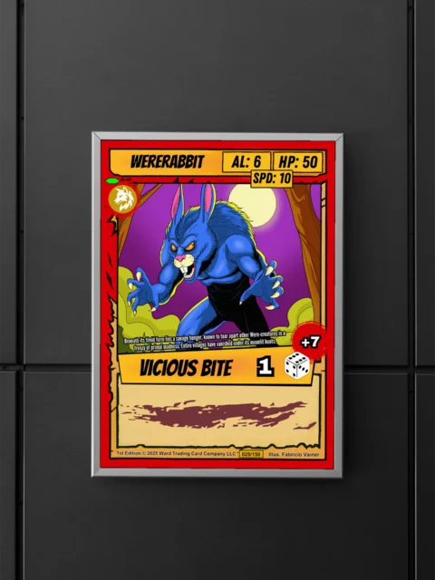 Wererabbit Fantasy Canvas Artwork from Ward TCG
