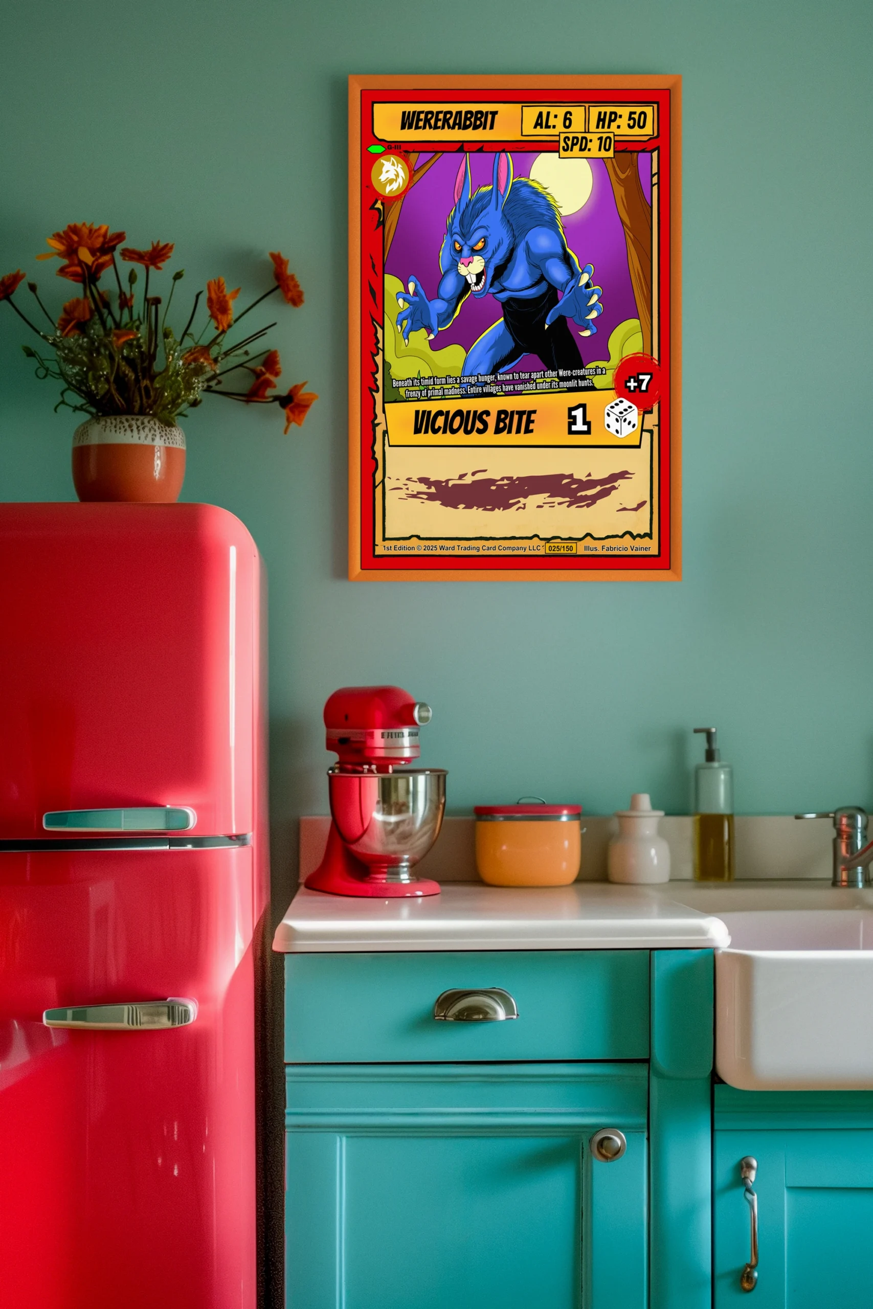 Wererabbit Fantasy Canvas Artwork from Ward TCG - Image 3