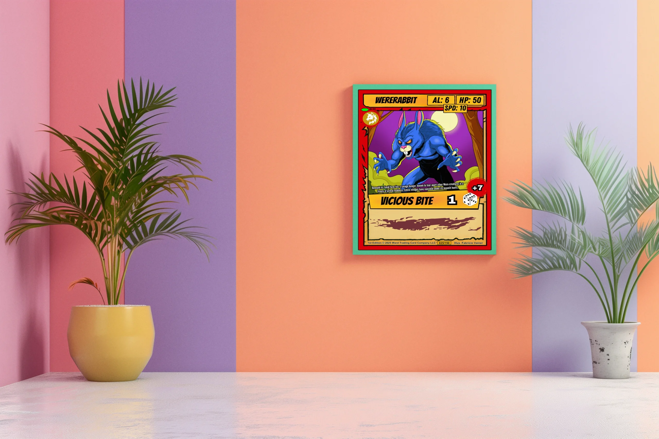 Wererabbit Fantasy Canvas Artwork from Ward TCG - Image 5