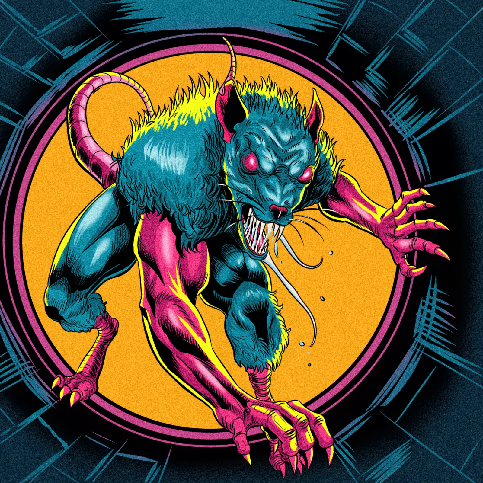 Wererat 1 Art Fantasy Canvas Artwork from Ward TCG - Image 2