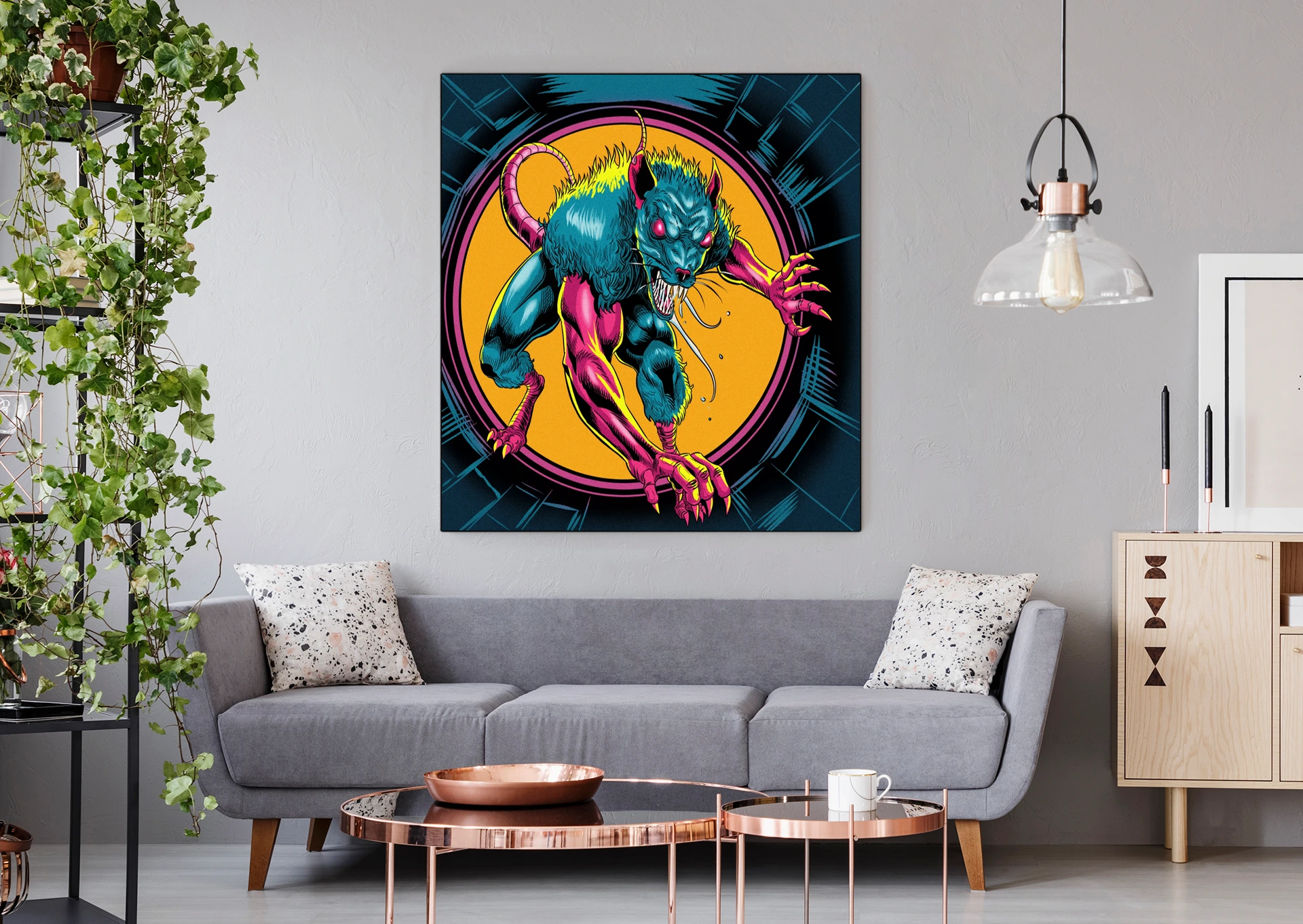 Wererat 1 Art Fantasy Canvas Artwork from Ward TCG