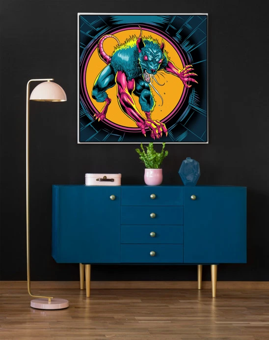 Wererat 1 Art Fantasy Canvas Artwork from Ward TCG - Image 5