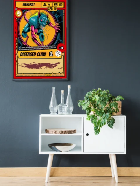 Wererat Fantasy Canvas Print from Ward TCG