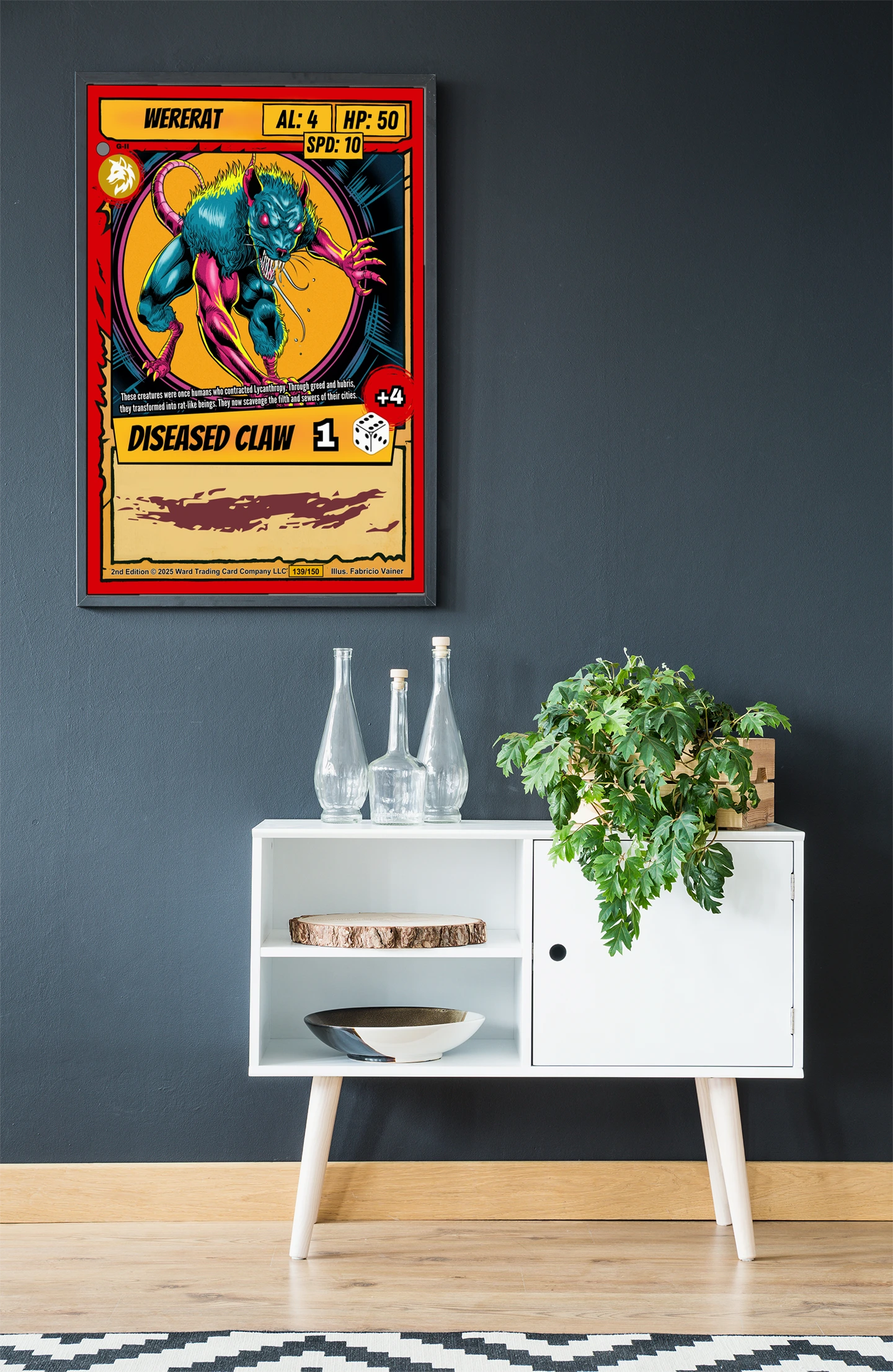 Wererat Fantasy Canvas Print from Ward TCG - Image 3