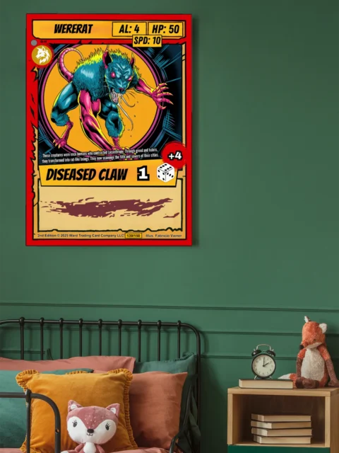 Wererat Fantasy Canvas Print from Ward TCG