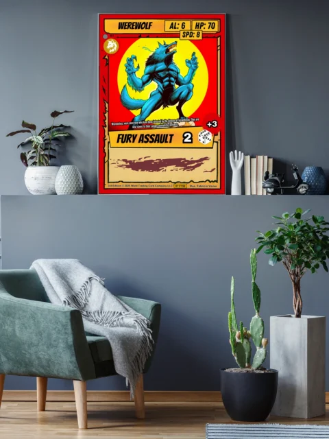 Werewolf Fantasy Canvas Print from Ward TCG