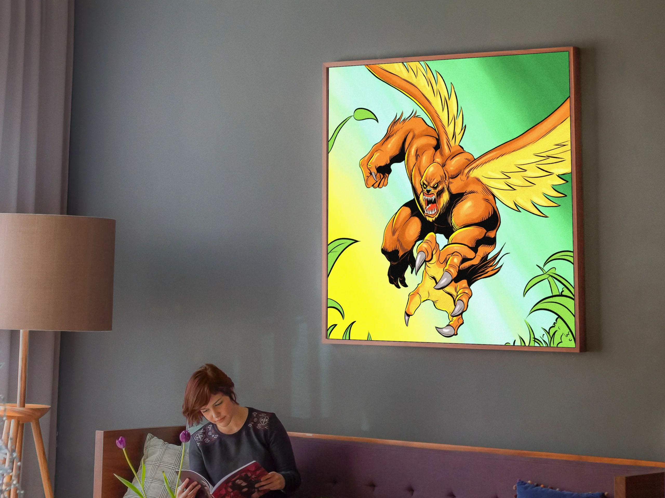 Wings Of The Beast Art Fantasy Art Print from Ward TCG - Image 3