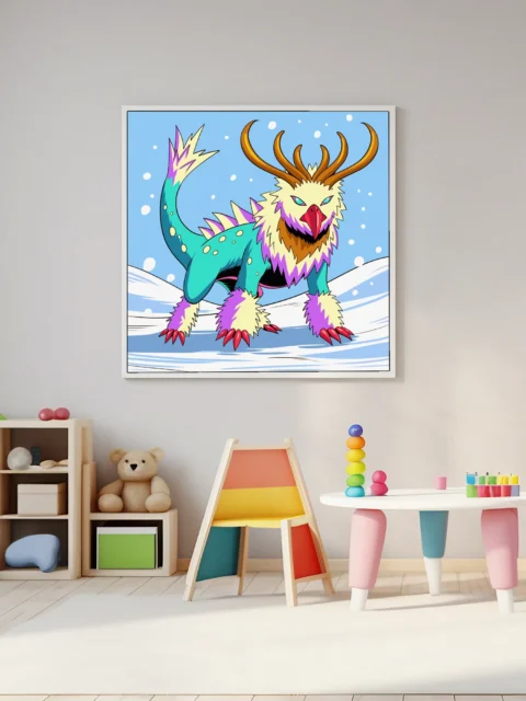 Winter Griffin Alt Art Canvas Print from Ward TCG