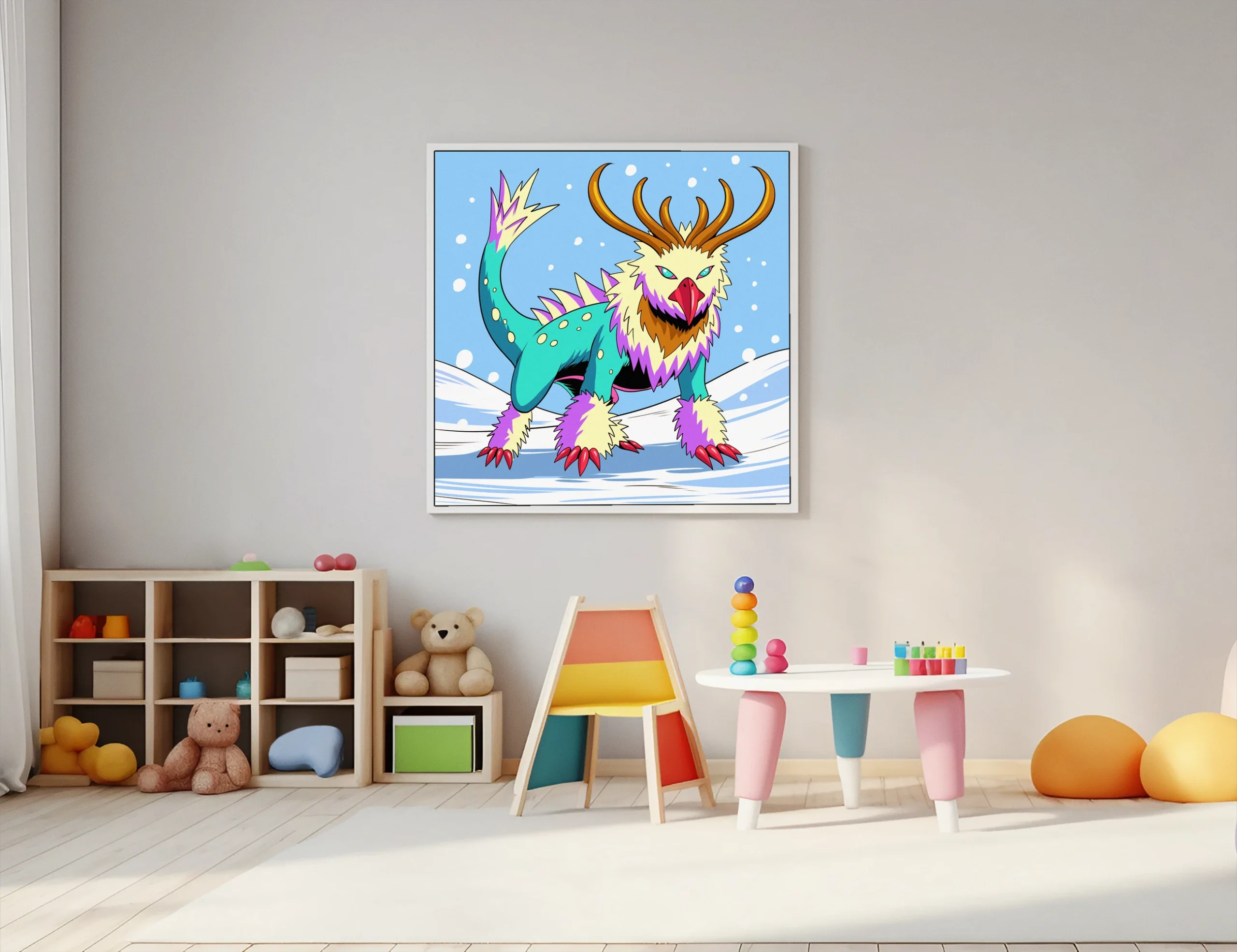 Winter Griffin Alt Art Canvas Print from Ward TCG