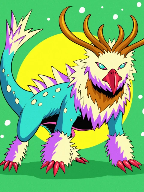 Alternative view of Winter Griffin Art Gallery Canvas Print from Ward TCG