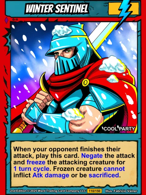 Alternative view of Winter Sentinel Fine Art Canvas from Ward TCG