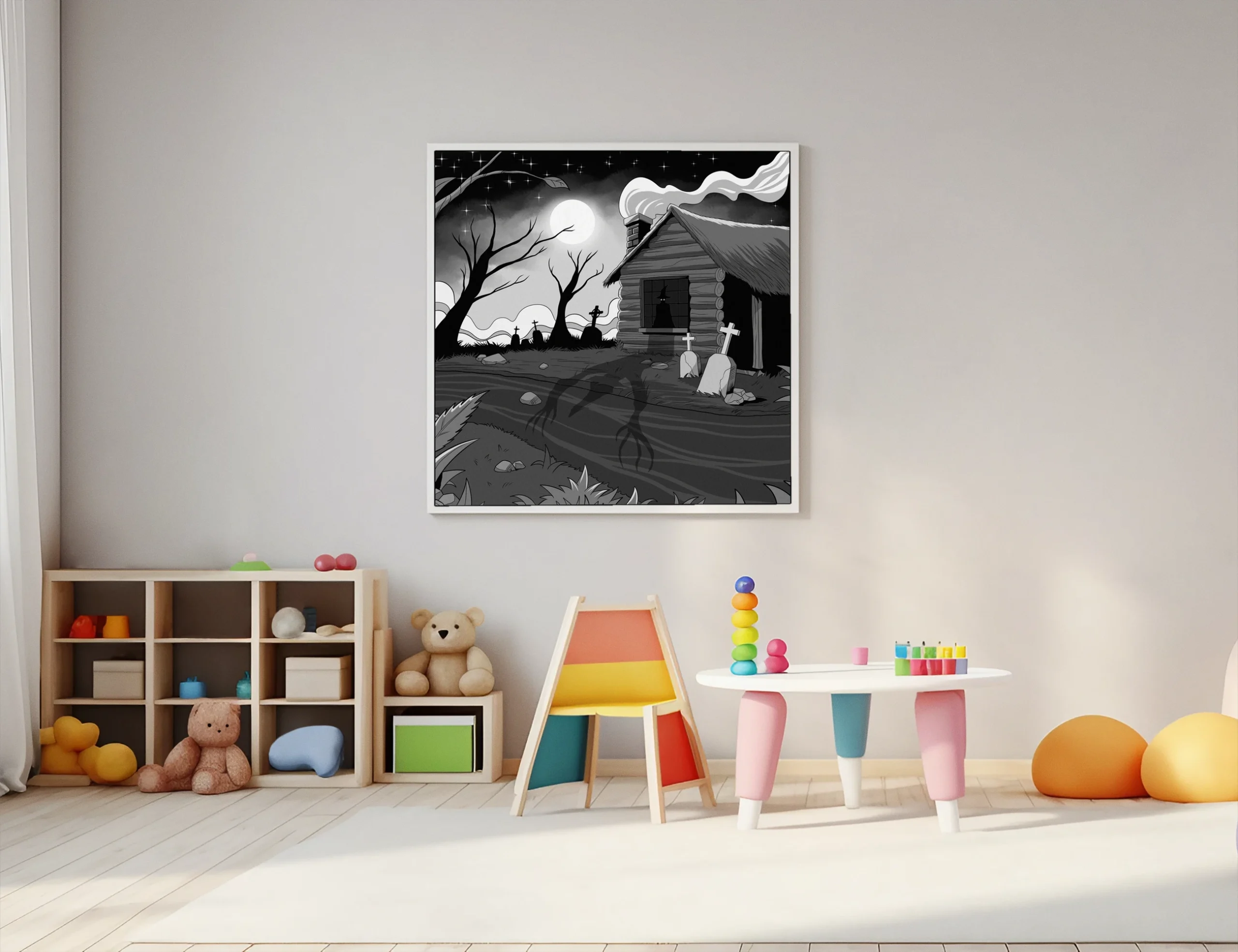 Witches Cabin 2 Art Fantasy Canvas Print from Ward TCG - Image 4