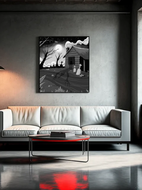 Witches Cabin 2 Art Fantasy Canvas Print from Ward TCG