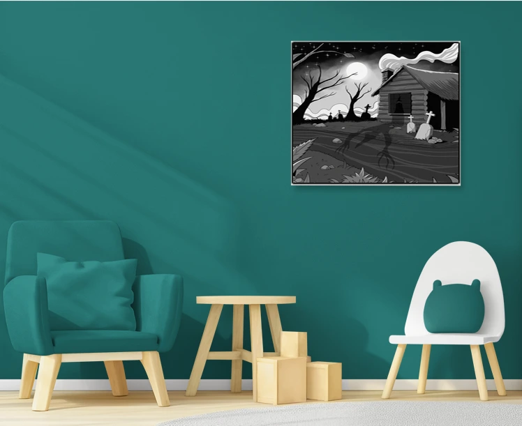 Witches Cabin 2 Art Fantasy Canvas Print from Ward TCG - Image 3