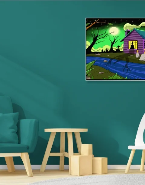 Witches Cabin Art Fantasy Canvas Artwork from Ward TCG