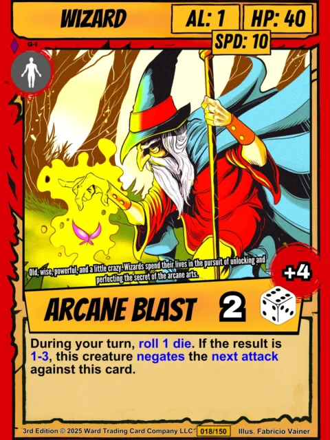 Alternative view of Wizard Fine Art Canvas from Ward TCG