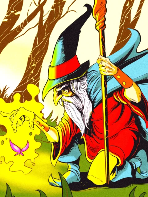 Alternative view of Wizard Art Canvas Print from Ward TCG