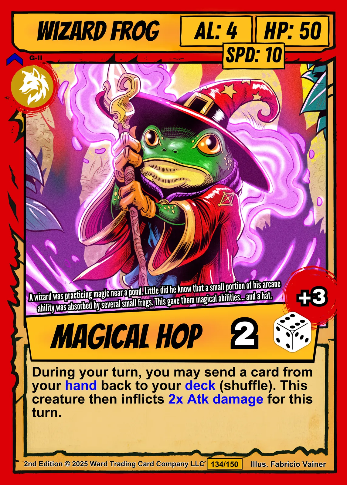 Wizard Frog Fantasy Wall Art from Ward TCG - Image 2