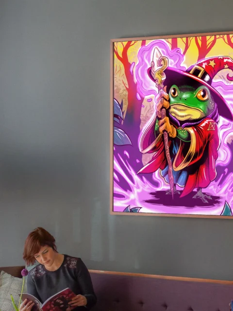 Wizard Frog Art Fantasy Wall Art from Ward TCG