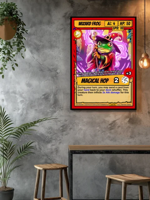 Wizard Frog Fantasy Wall Art from Ward TCG