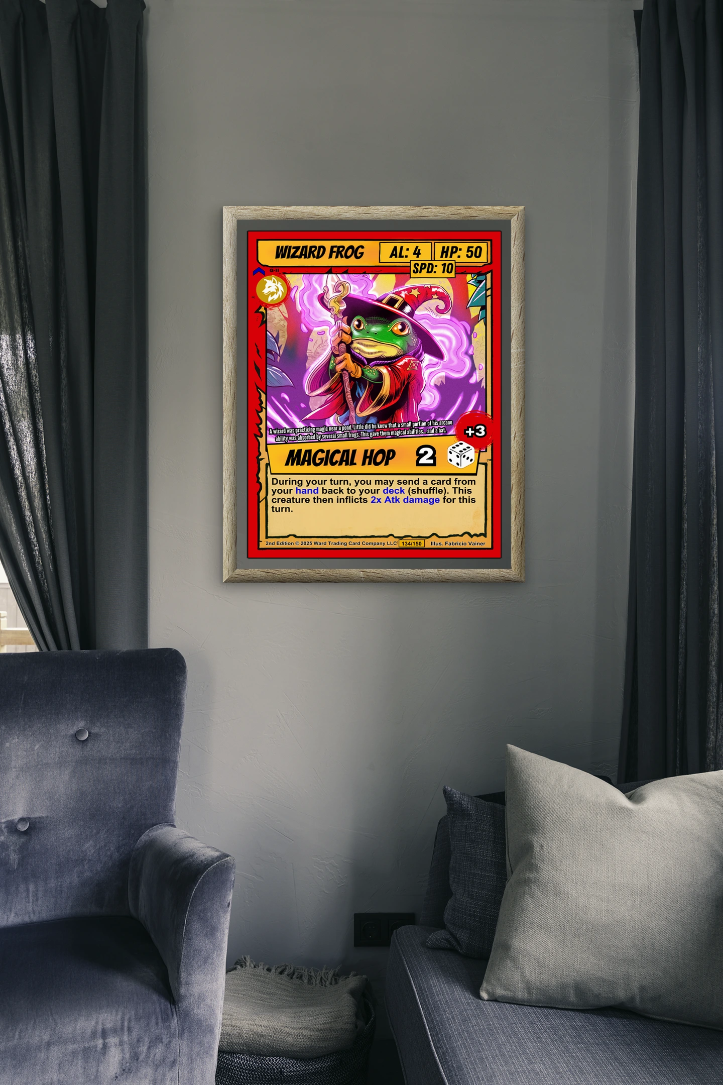 Wizard Frog Fantasy Wall Art from Ward TCG - Image 5