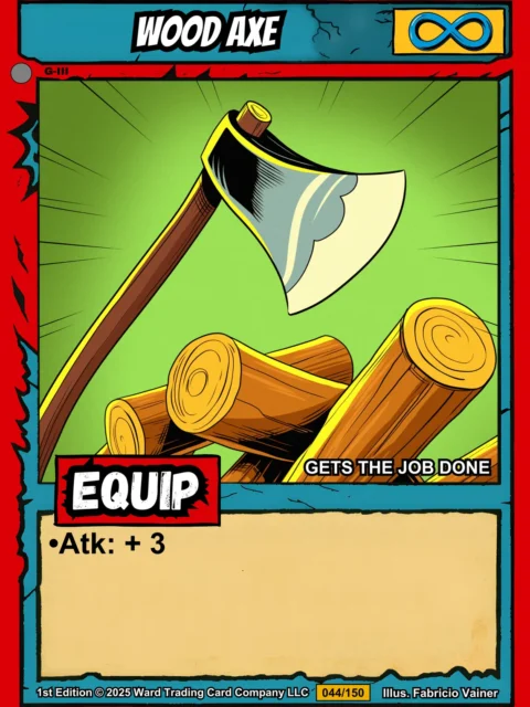 Alternative view of Wood Axe Canvas Art Print from Ward TCG