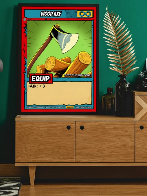 Wood Axe Canvas Art Print from Ward TCG