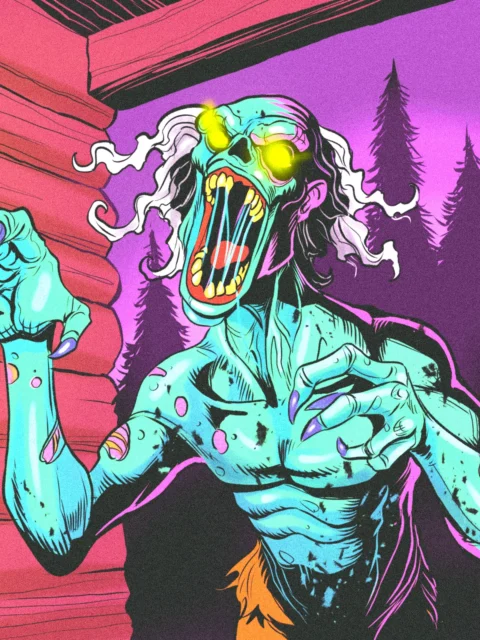 Alternative view of Zombified Art Fantasy Canvas Print from Ward TCG