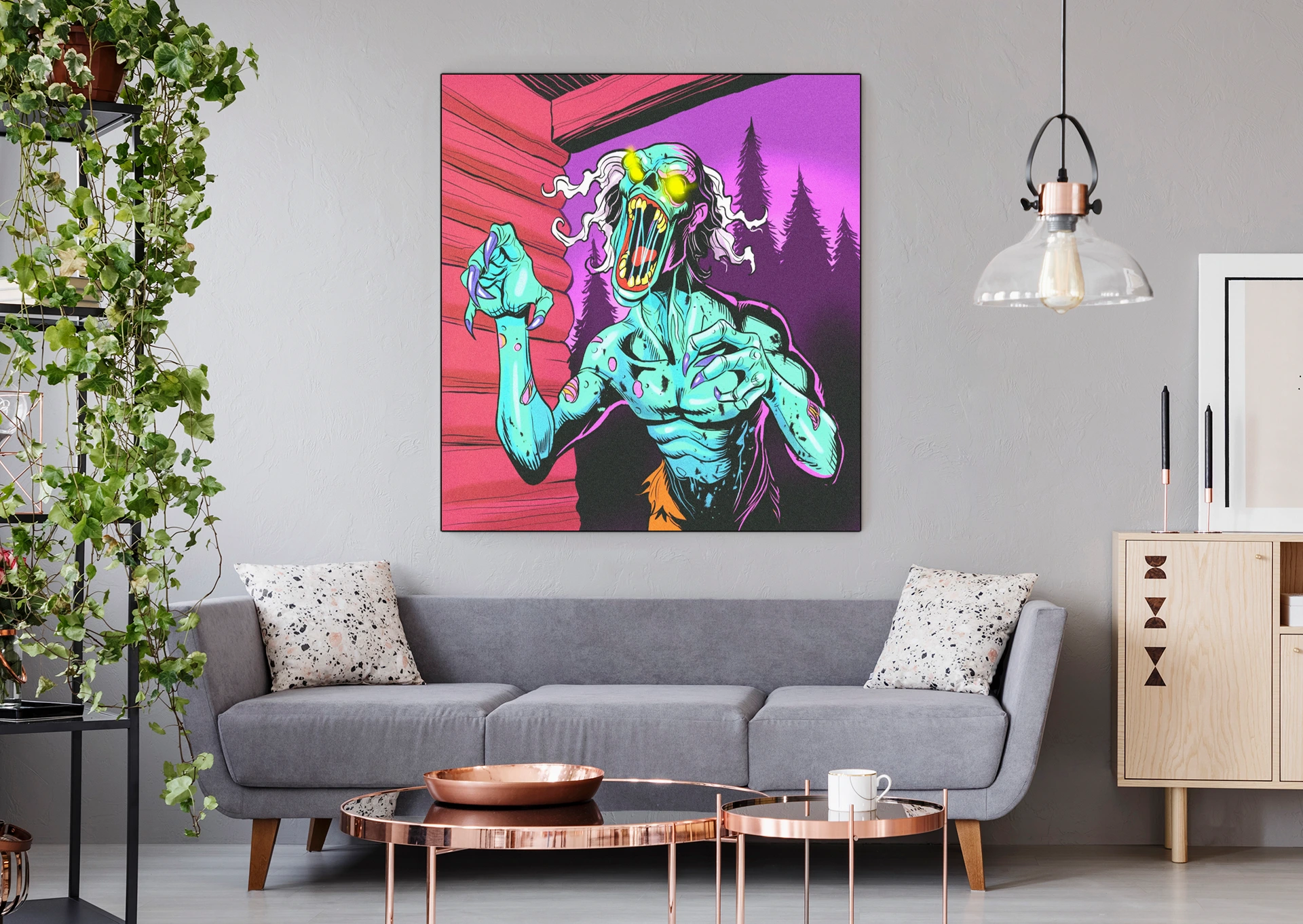 Zombified Art Fantasy Canvas Print from Ward TCG - Image 4