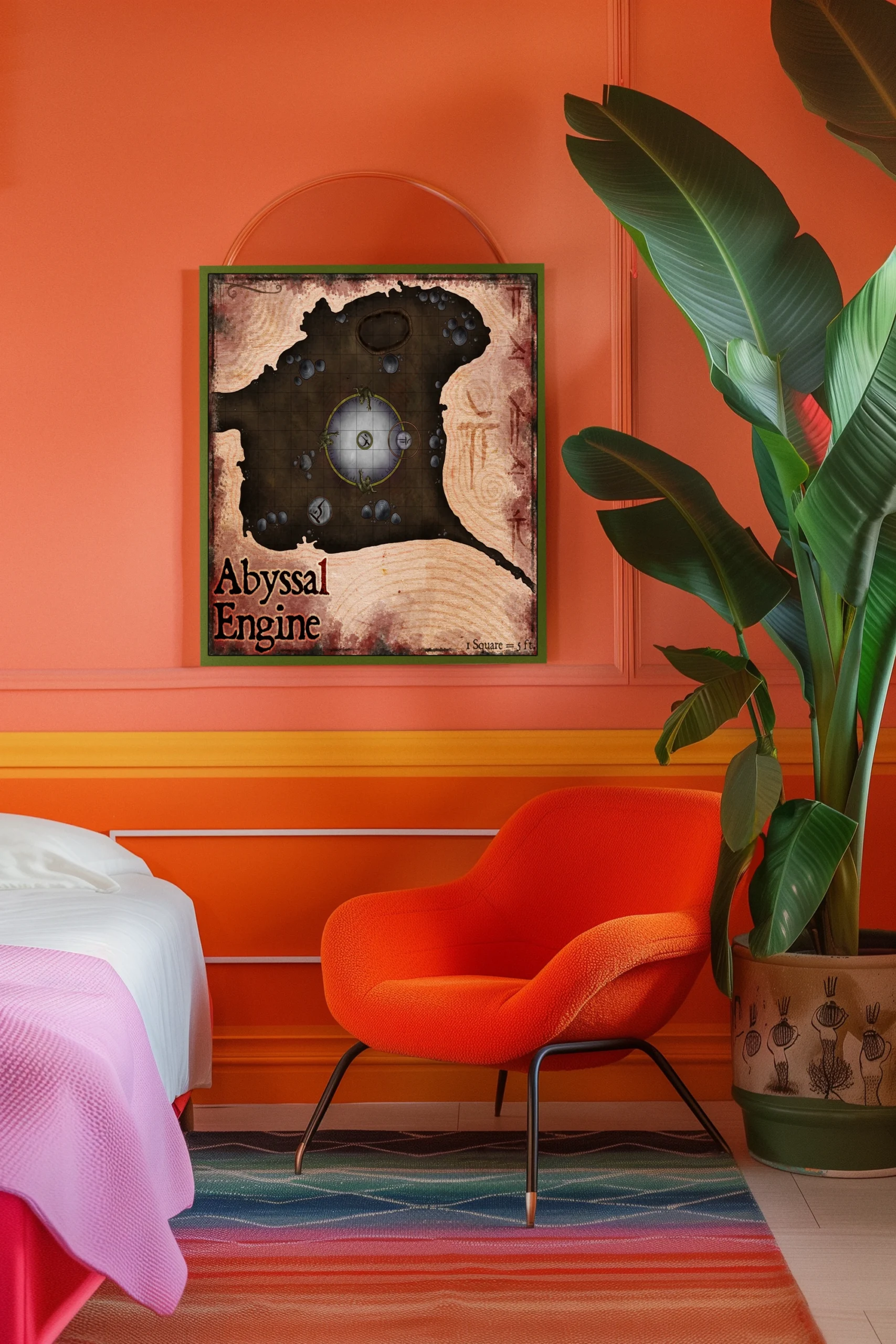 Abyssal Engine Fantasy Art Print from Elven Tower Cartography - Image 4