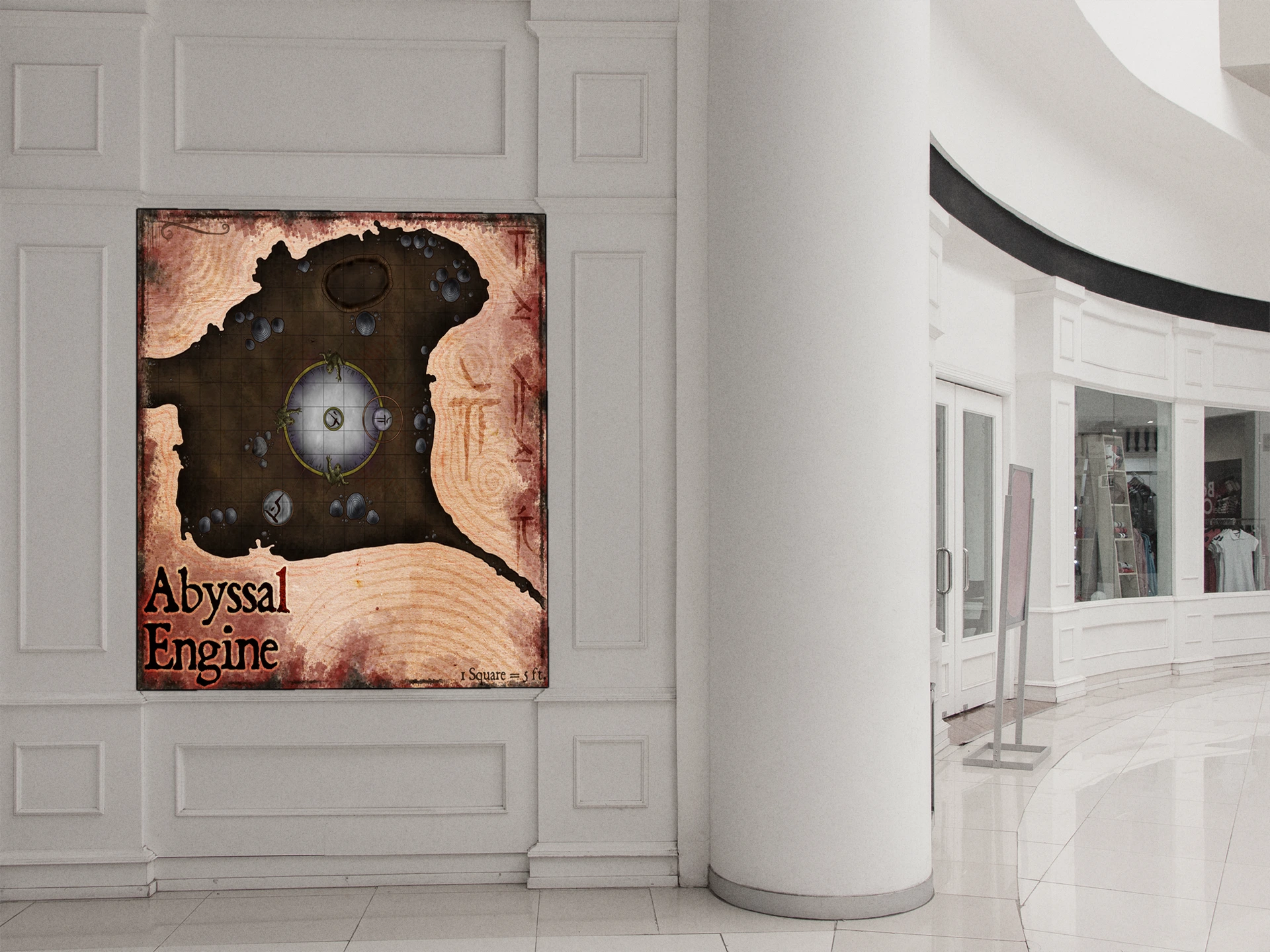 Abyssal Engine Fantasy Art Print from Elven Tower Cartography - Image 3
