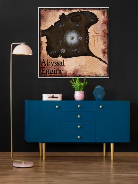 Abyssal Engine Fantasy Art Print from Elven Tower Cartography