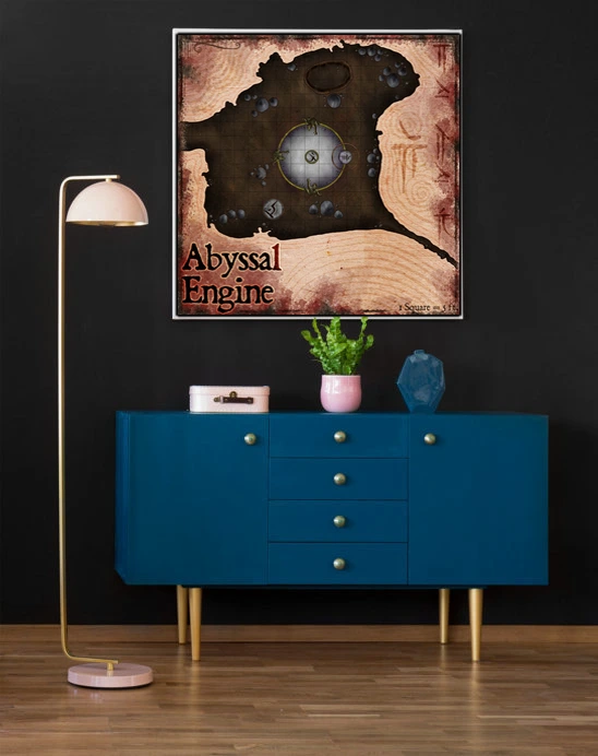 Abyssal Engine Fantasy Art Print from Elven Tower Cartography