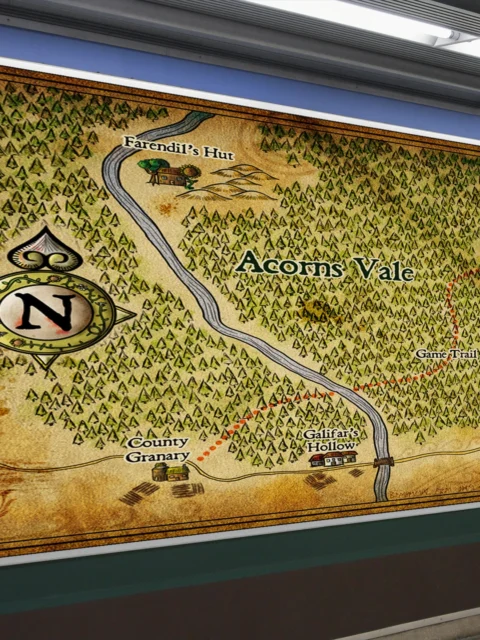 Acorns Vale Gallery Archival Print from Elven Tower Cartography