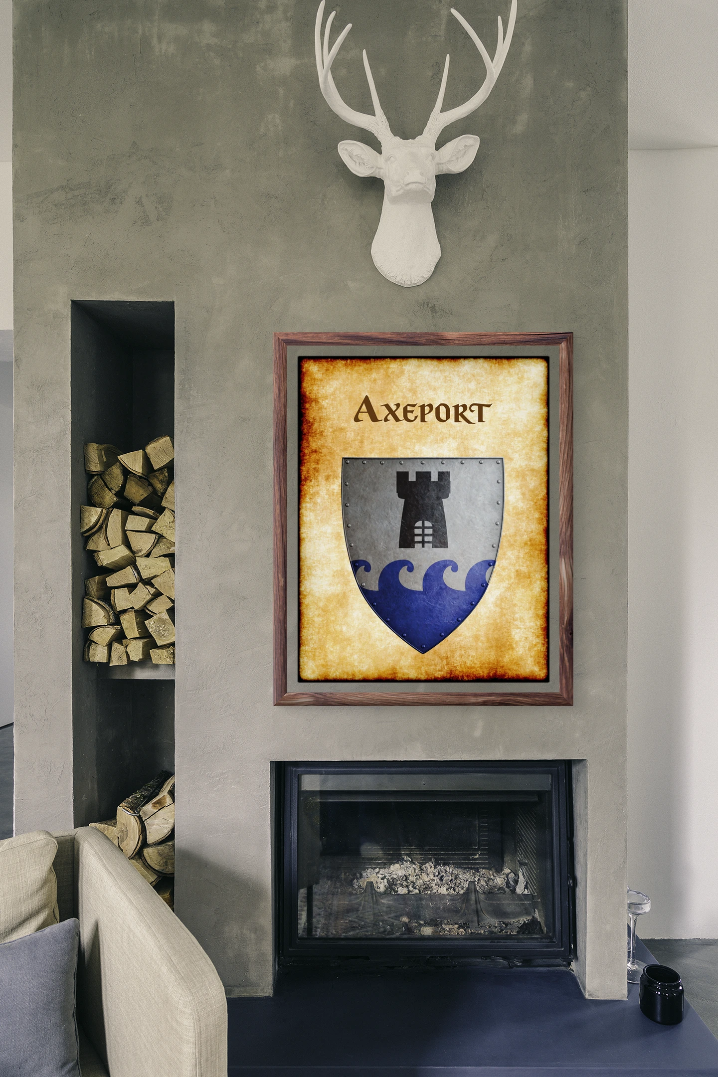 Axeport Fantasy Canvas Print from Anna Meyer - Image 4