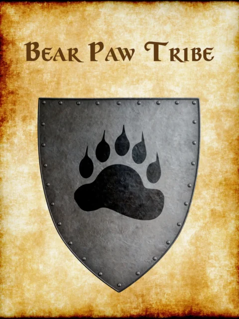 Alternative view of Bear Paw Tribe Fantasy Art Print from Anna Meyer