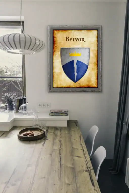 Belvor Heraldry Canvas - Anna Meyer Greyhawk Art Print