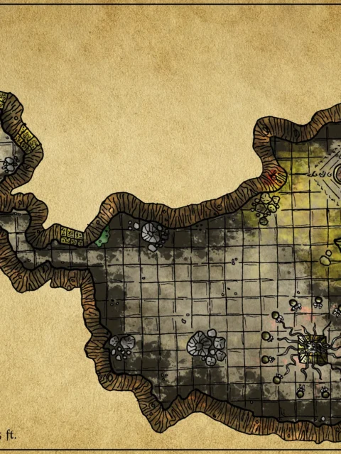 Alternative view of Bewitched Altar Canvas Wall Art from Elven Tower Cartography