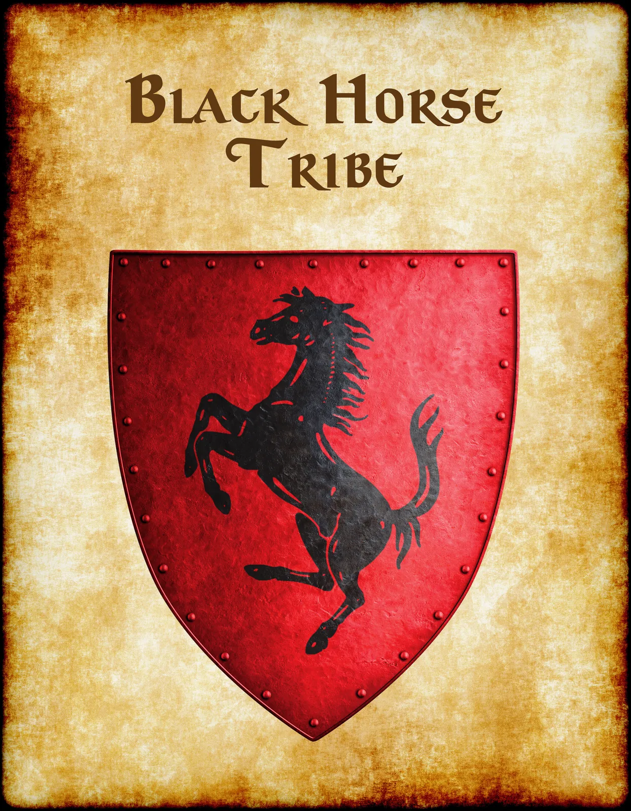 Black Horse Tribe Gallery Archival Print from Anna Meyer - Image 2