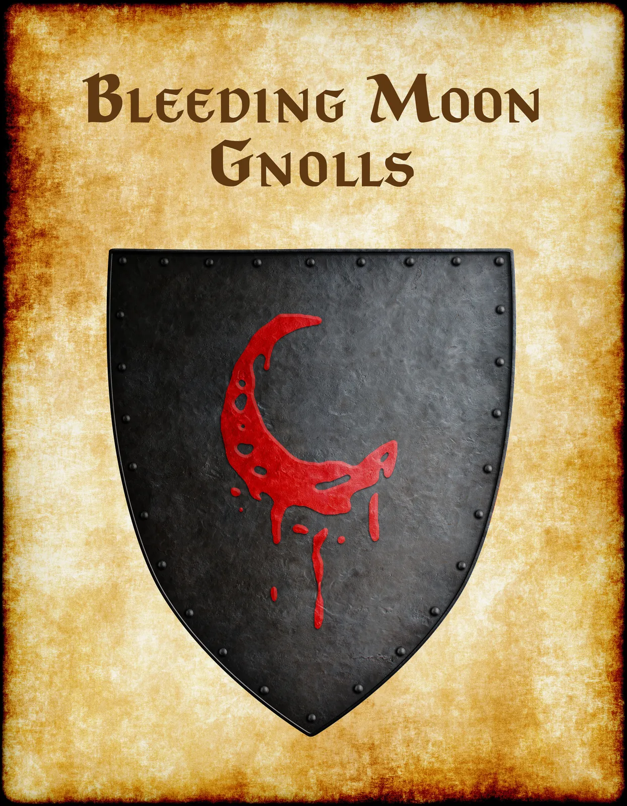 Bleeding Moon Gnolls Fantasy Canvas Print from Anna Meyer - Image 2