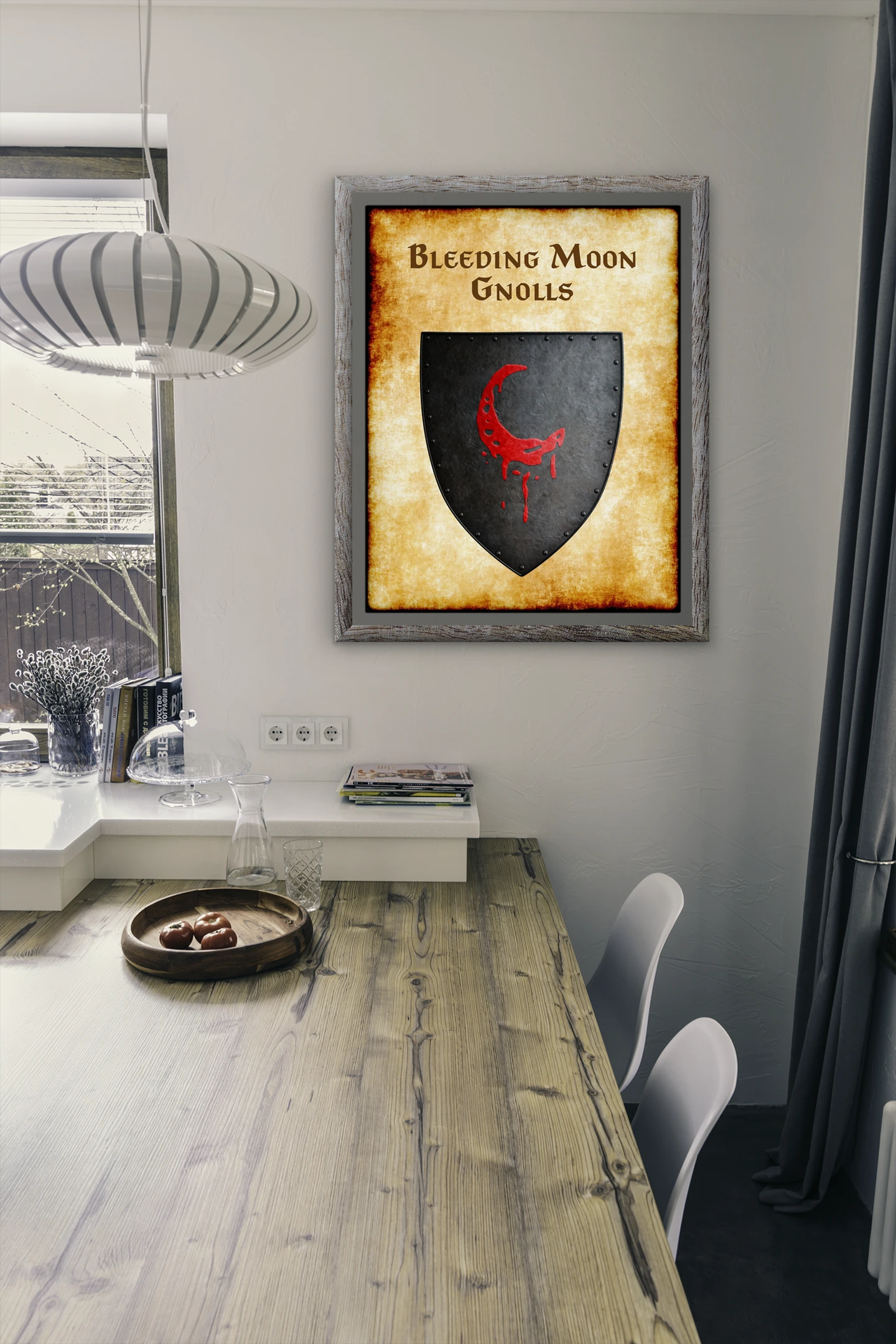 Bleeding Moon Gnolls Fantasy Canvas Print from Anna Meyer - Image 3