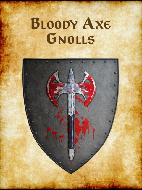 Alternative view of Bloody Axe Gnolls Canvas Art Print from Anna Meyer