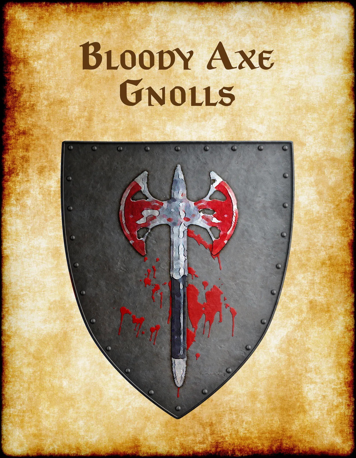 Bloody Axe Gnolls Fantasy Canvas Artwork from Anna Meyer - Image 2