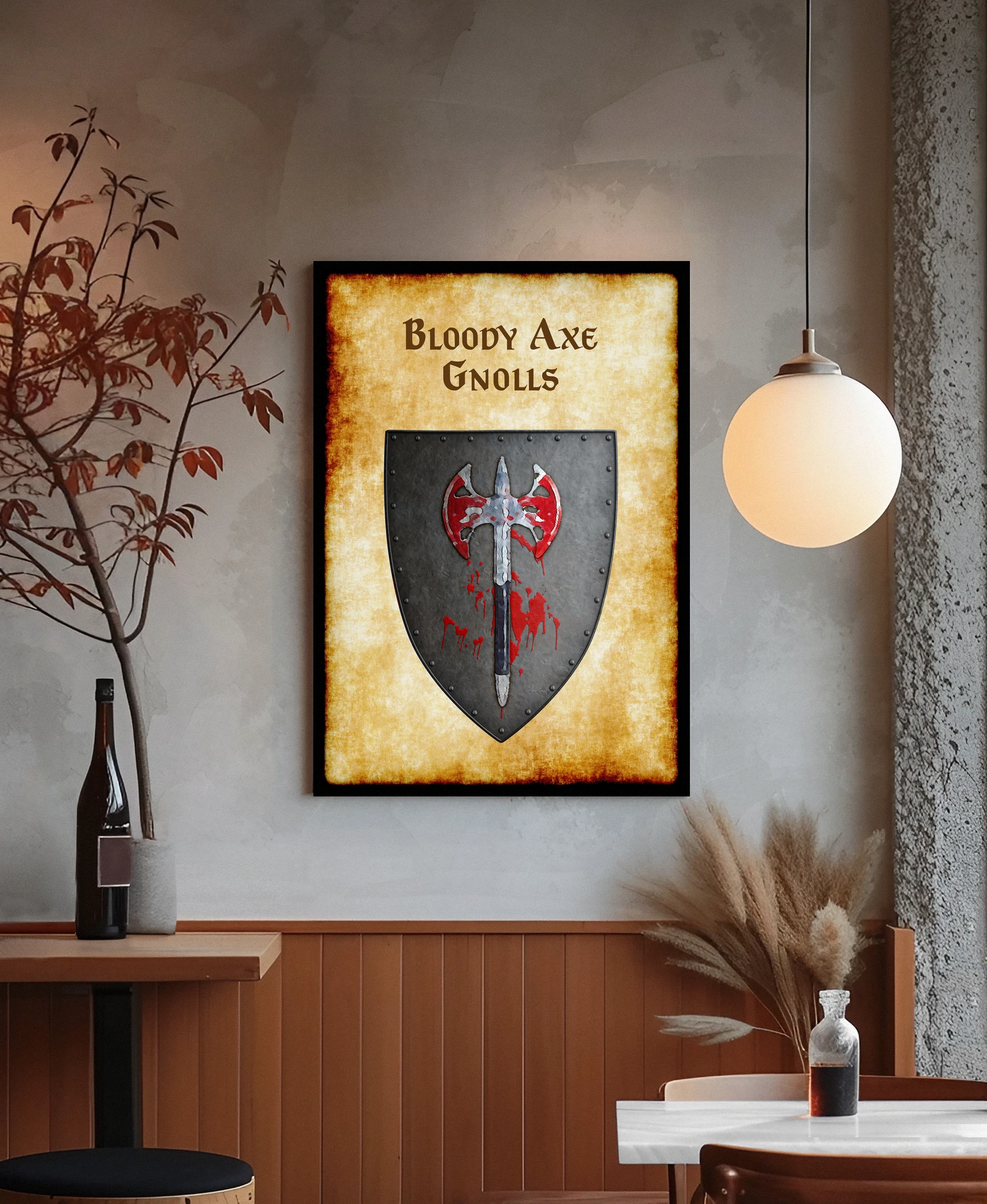 Bloody Axe Gnolls Fantasy Canvas Artwork from Anna Meyer