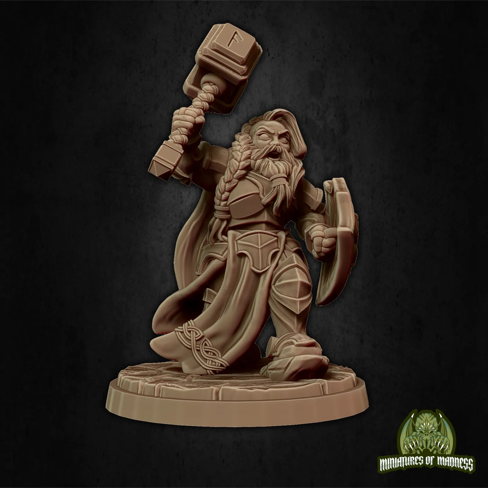 Bryna The Indomitable Bearded — Clan Oakentap Dwarf Miniature - Image 2