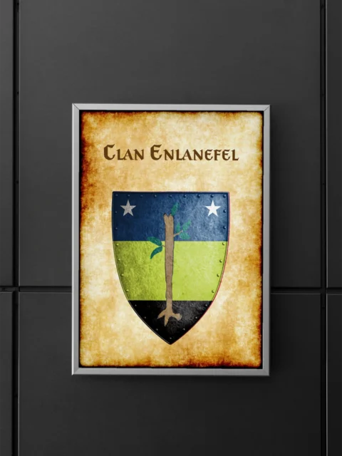 Clan Enlanefel Canvas Art Print from Anna Meyer