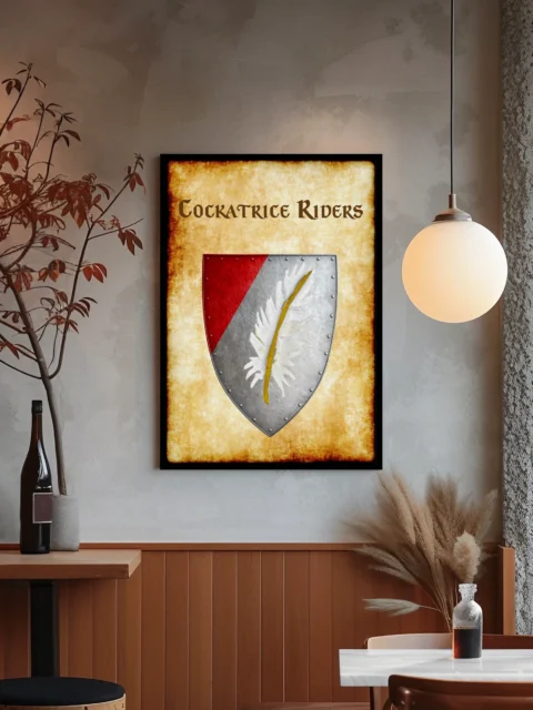 Cockatrice Riders Canvas Print from Anna Meyer