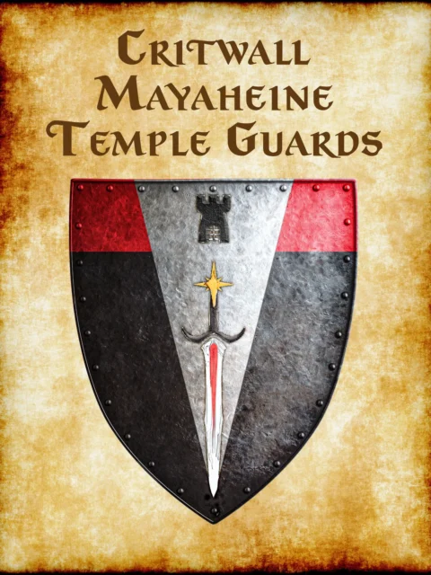 Alternative view of Critwall Mayaheine Temple Guards Gallery Canvas Print from Anna Meyer