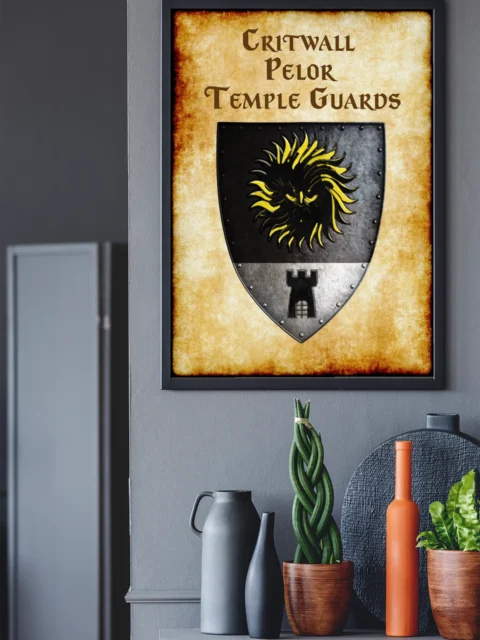 Critwall Pelor Temple Guards Fine Art Canvas from Anna Meyer
